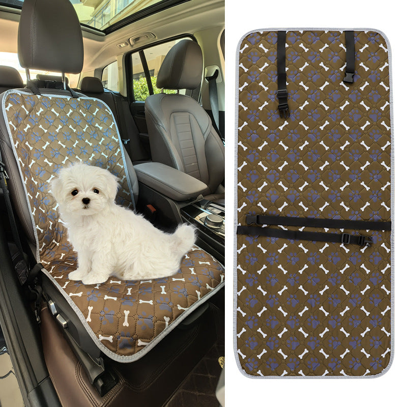 Print Waterproof Adjustable Anti-Slip Dog Car Seat Cover