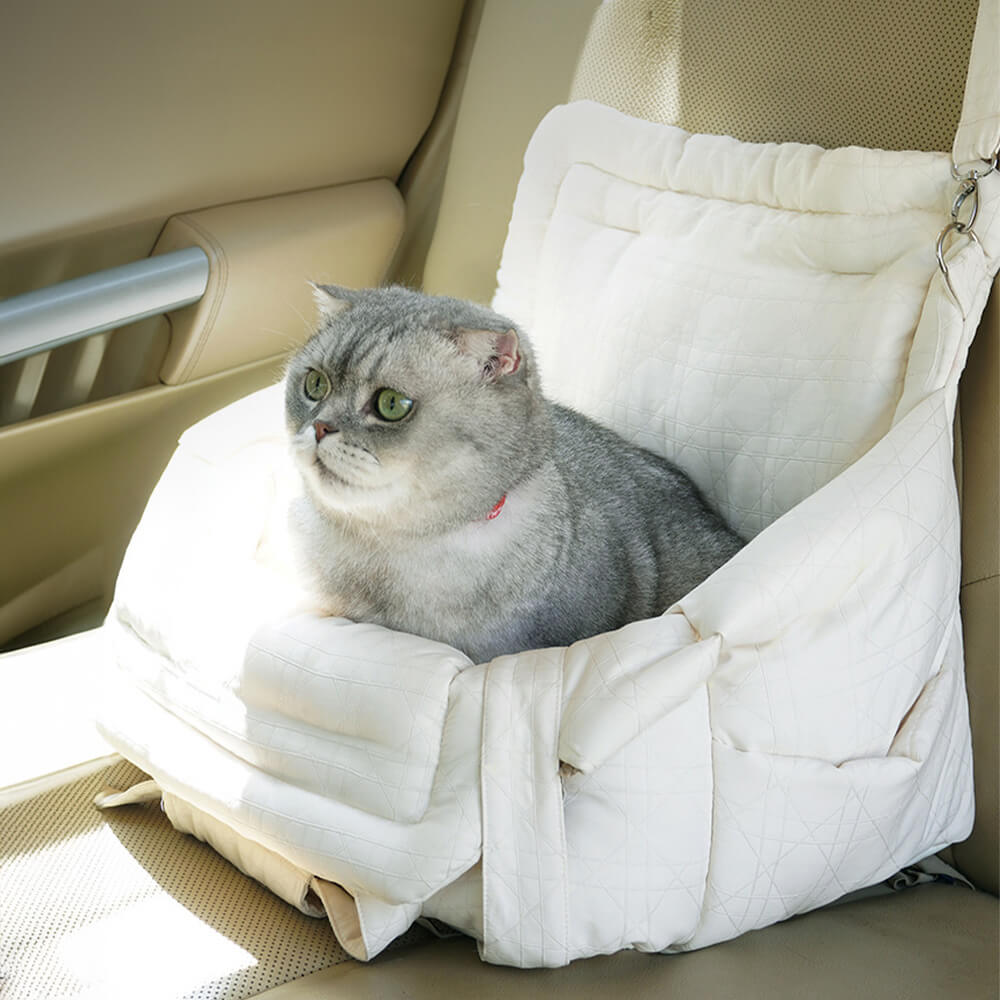 Sac de transport pour animaux de compagnie, Portable, polyvalent, sécurité, lit de siège de voiture pour chien