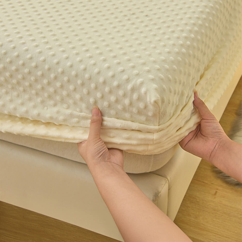 Housse de matelas drap-housse antistatique confortable au toucher de massage