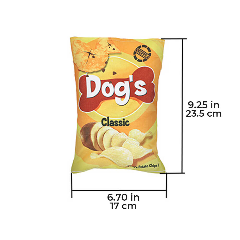 Potato Chips Interaktives Slow Feeder Quietschendes Schnüffel-Hundespielzeug