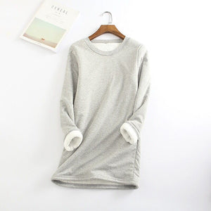 Women's Lamb Fleece Thermal Top