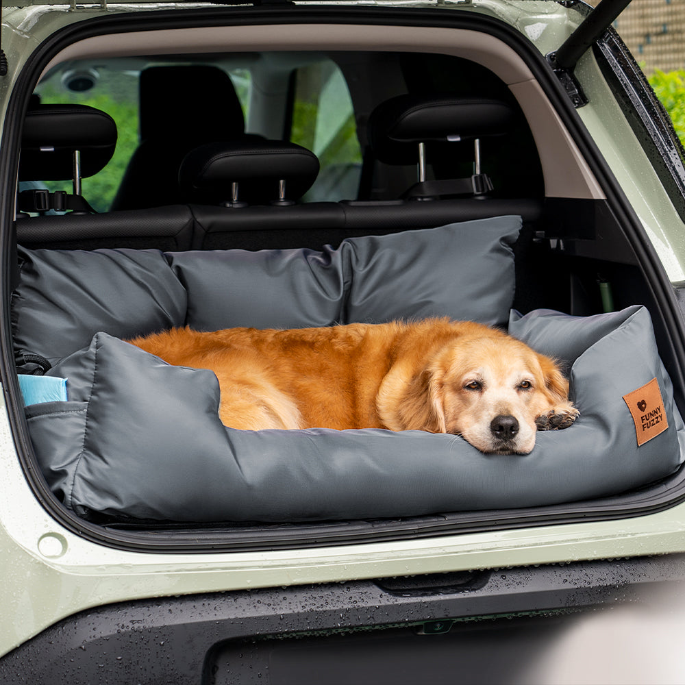 Travel Bolster Safety Medium Large Dog Car Back Seat Bed