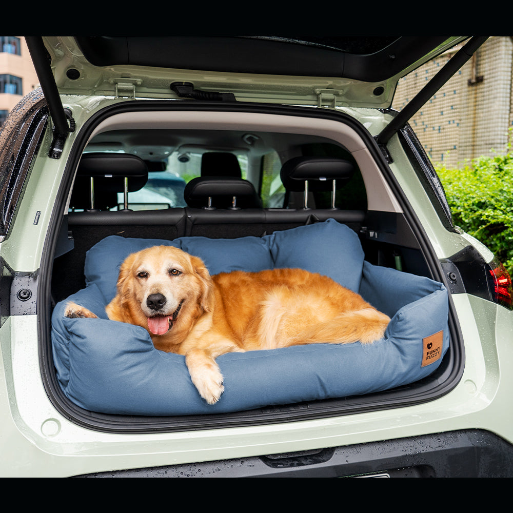 <tc>Asiento de coche para perros, asiento trasero protector para viaje - mediano y grande</tc>