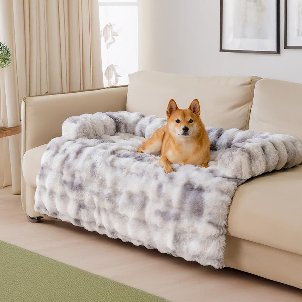 Fluffy Fuzzy Calming Dog Bed Sofa Protector Pet Mat