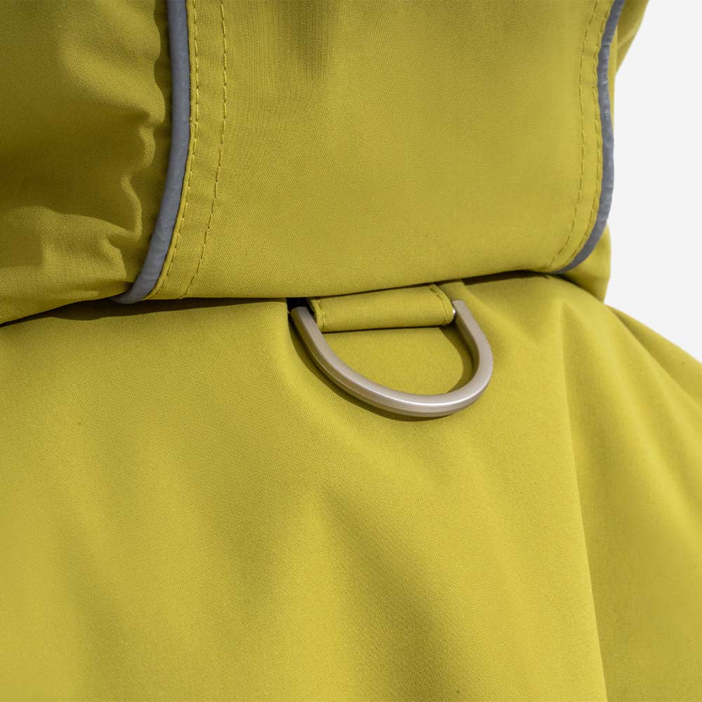 Imperméable réfléchissant réglable avec poche pour chien, imperméable assorti pour rester au sec