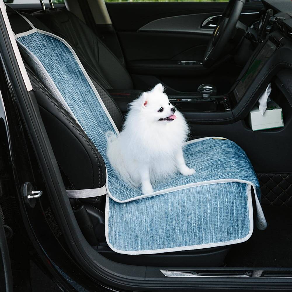 Waterproof Striped Chenille Pet Car Seat Protector Cover-Road Safer