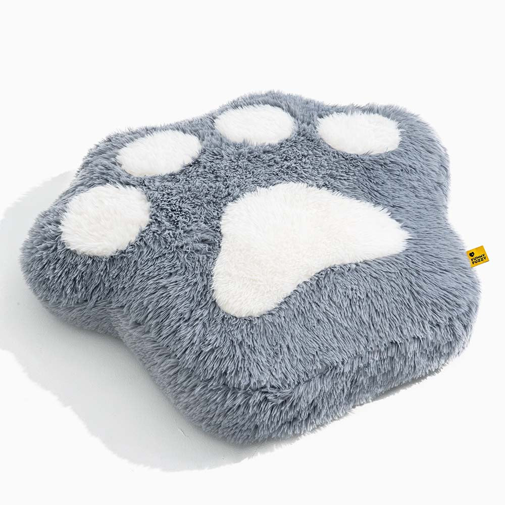 Washable Fluffy Non-Slip Cozy Cat Bed-Paw Spot