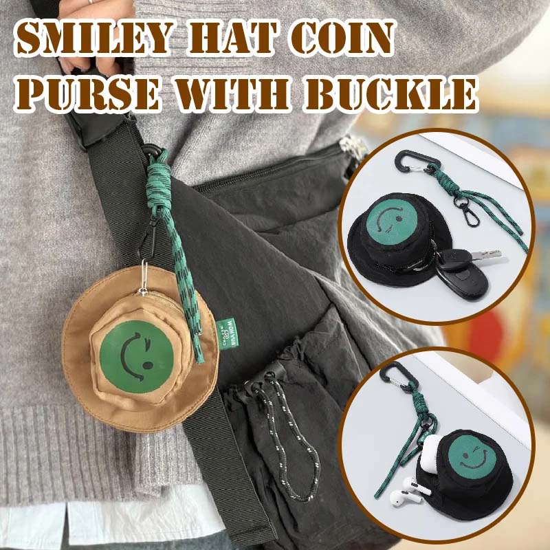 Smiley Hat Coin Purse with Buckle