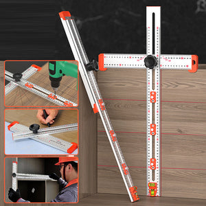 4 in 1 Drilling Positioning Ruler