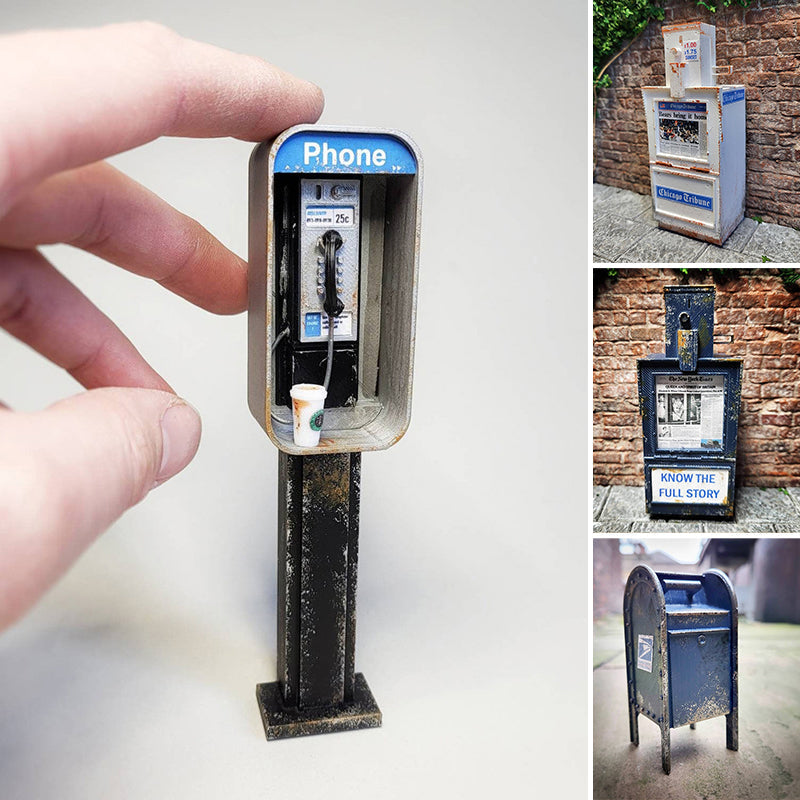 Miniature American Payphone Ornament