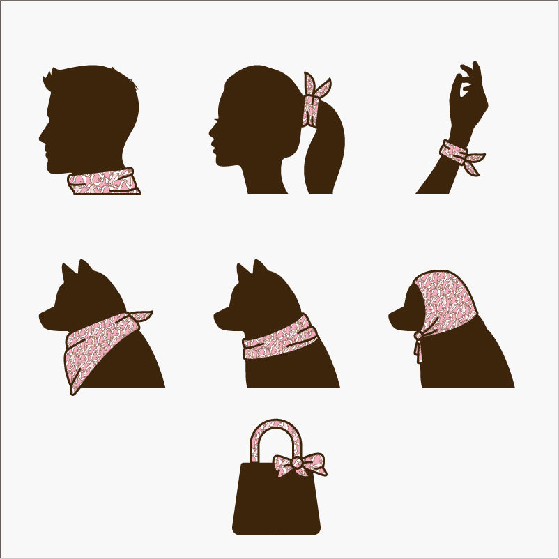 FUNNYFUZZY X Klarna Foulard pour animaux de compagnie et humains