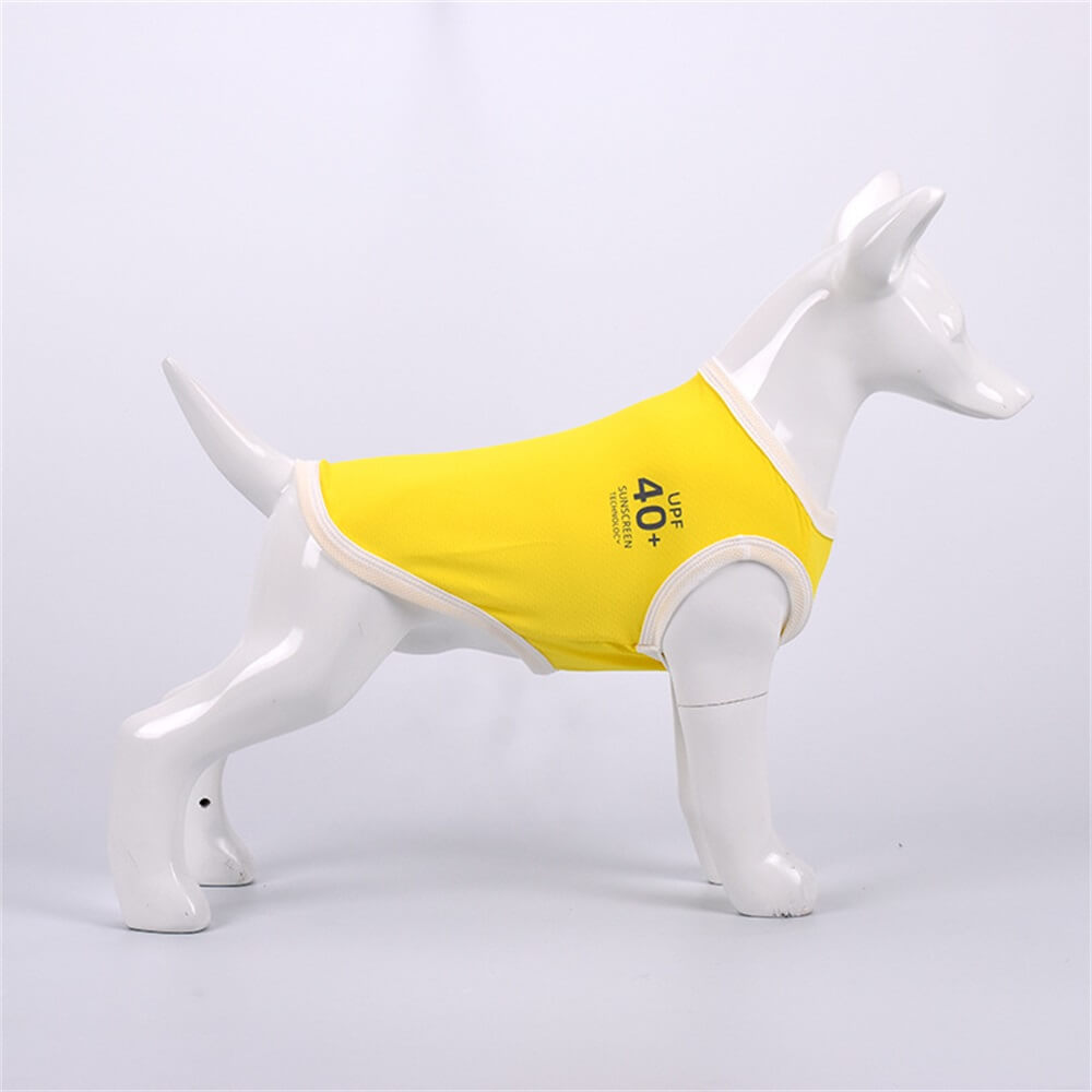 Vêtements pour chiens de compagnie, protection solaire multicolore, gilet fin respirant