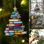 📚✨Christmas Book Tree Ornament