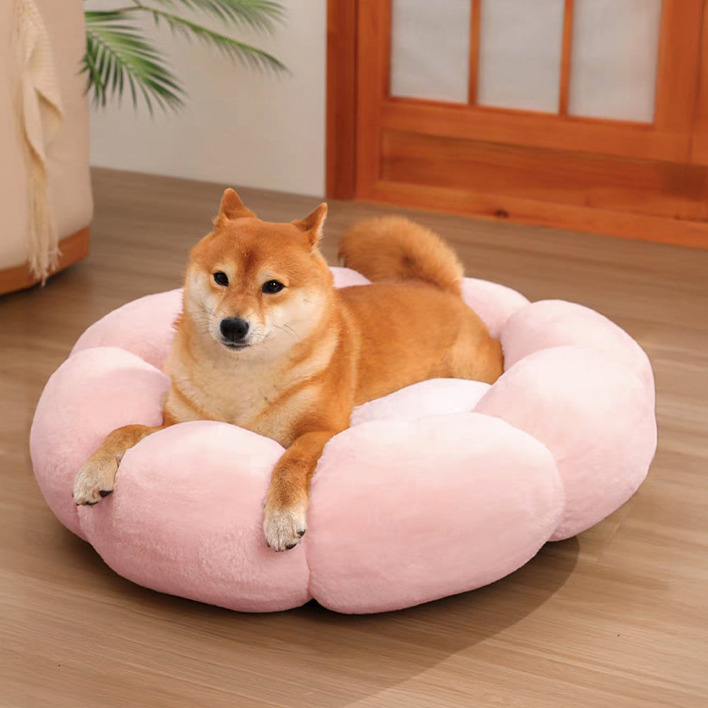 Flower Warmth Full Support Washable Decoration Dog & Cat Bed