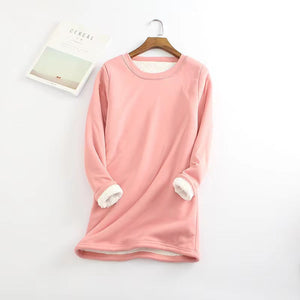 Women's Lamb Fleece Thermal Top