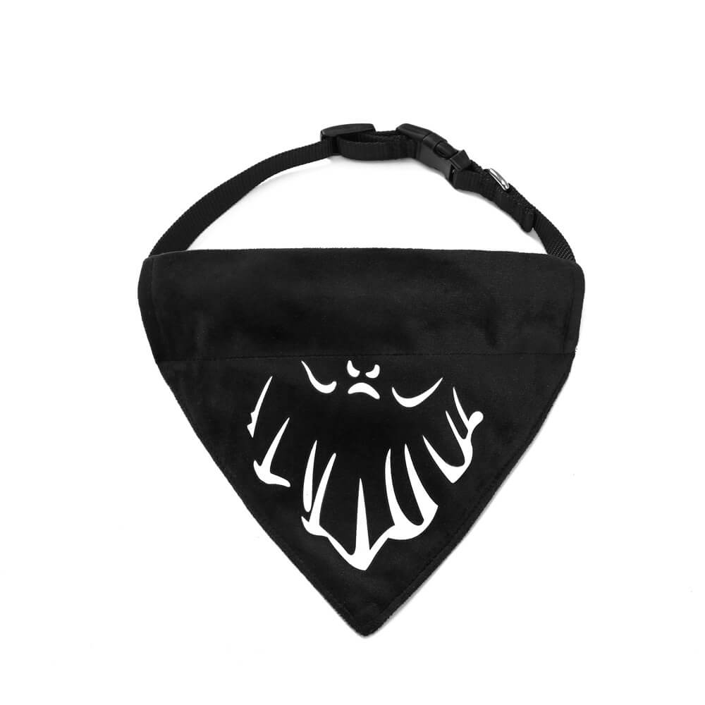 Bandana lumineux pour animaux de compagnie d’Halloween | Bavoir et collier pour animaux de compagnie triangle lumineux