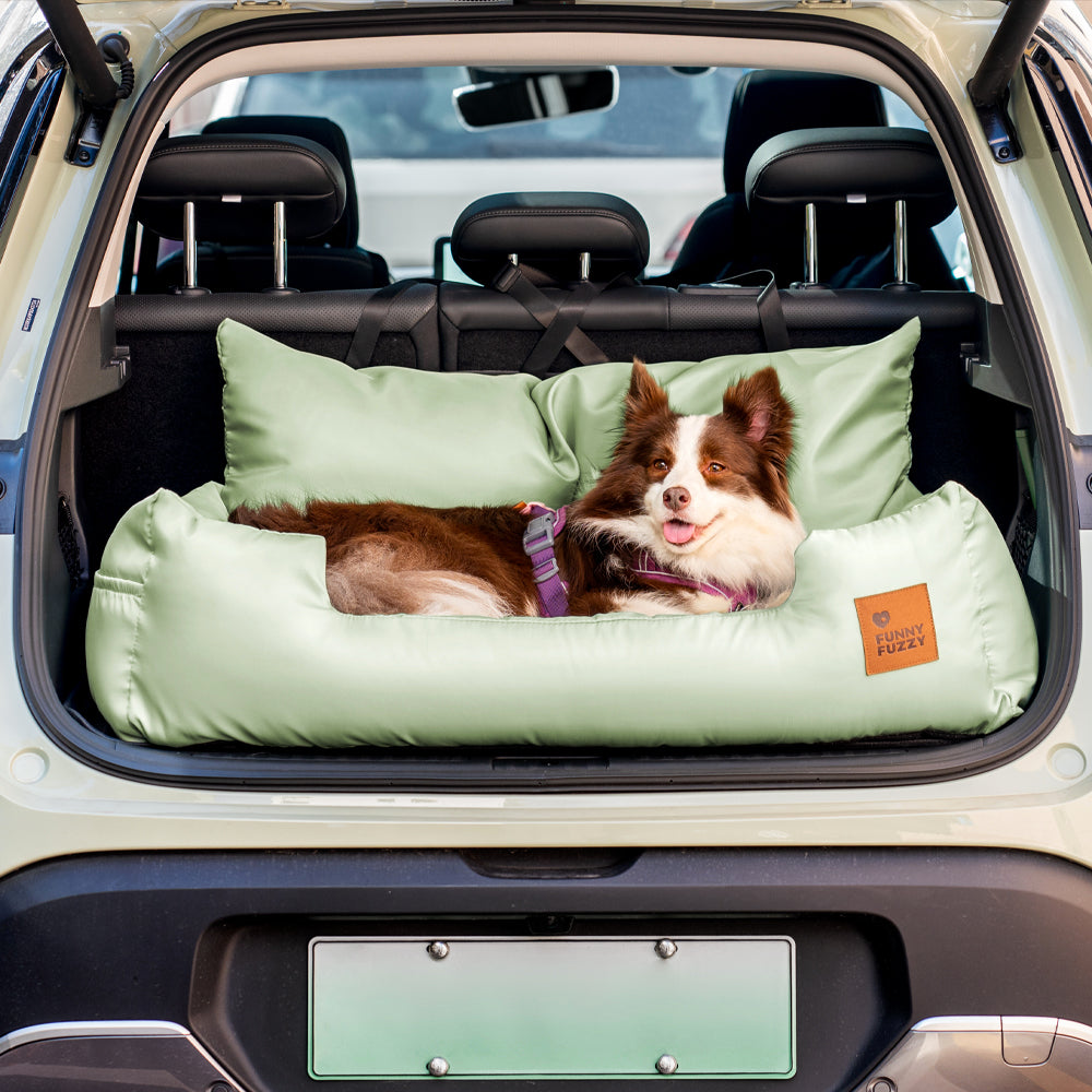 Travel Bolster Safety Waterproof Medium Large Dog Car Back Seat Bed