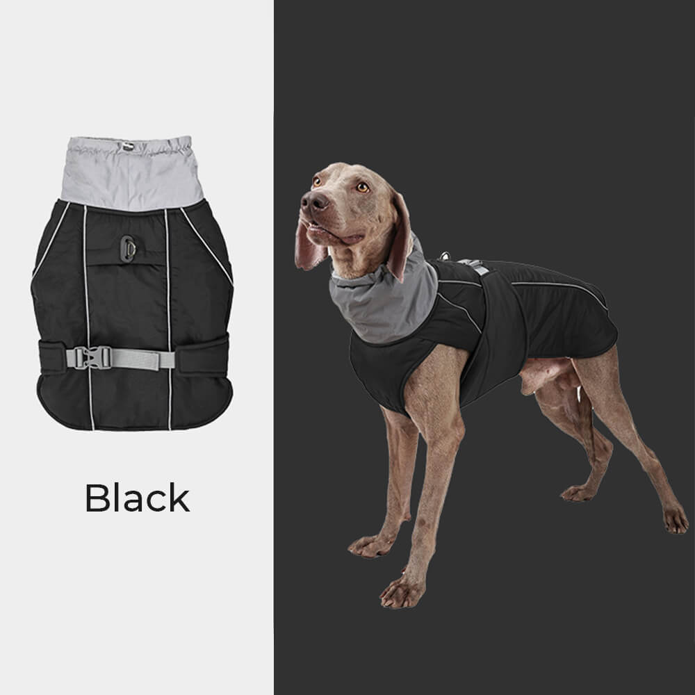 Waterproof Warm High Collar Reflective Dog Thickened Jacket