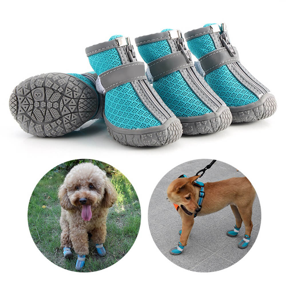 Botas duraderas para perros al aire libre con tela de malla: protección de patas todo terreno