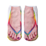 🔥Manicure Print Flip Flop Socks