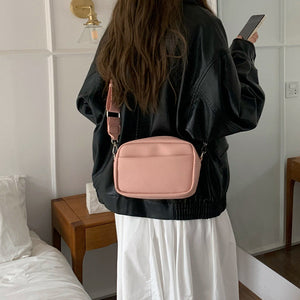 Small Square Leather Shoulder Bag