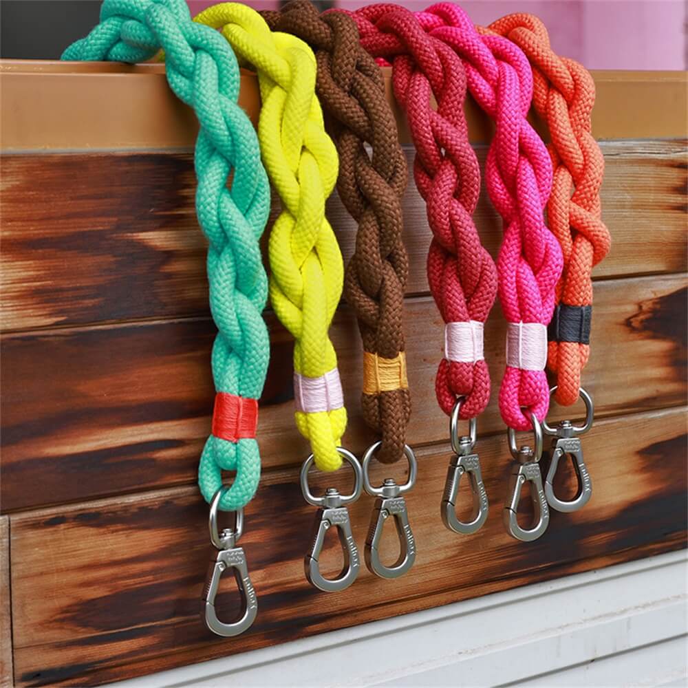 Hand-Woven Dog Traction Rope - Thick and Durable for Comfortable Walks