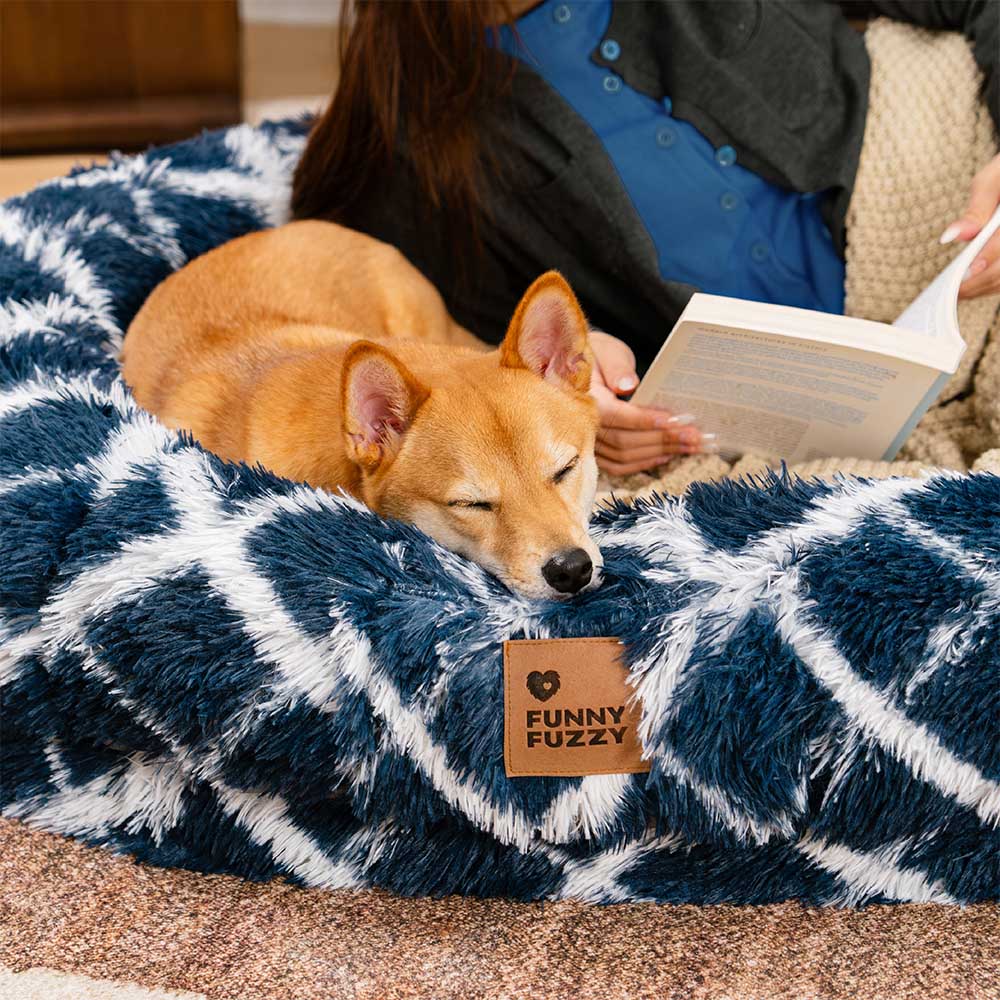 Classic Fluffy Super Large Donut Human Dog Bed - Cuddle Cradle