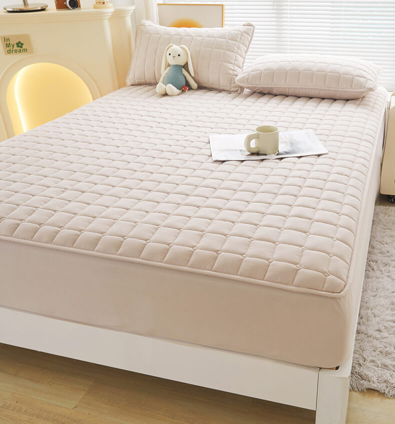 Couvre-matelas en drap-housse imperméable à enveloppe confortable