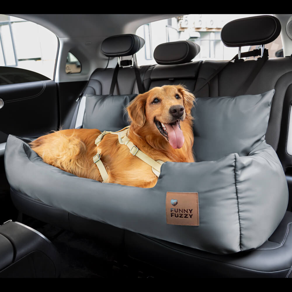 Assento de carro com cama para cachorro