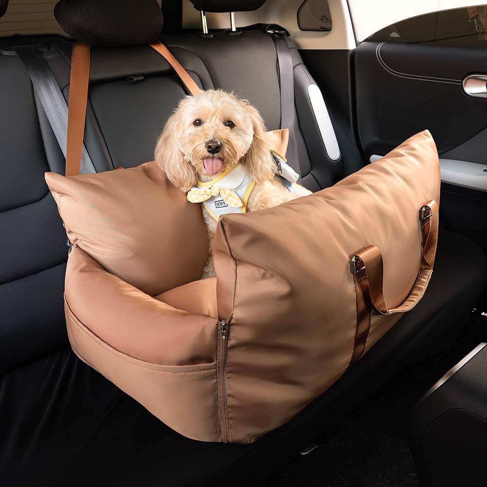 Travel Safety Puppy Dog Car Seat Bed - First Class