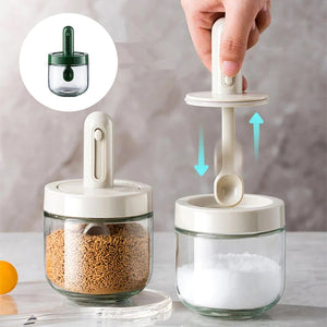 Retractable Spoon Seasoning Bottle