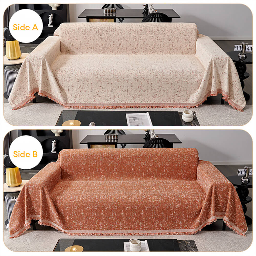 Modern Minimalist Chenille Full Coverage Anti-Cat Scratch Couch Cover