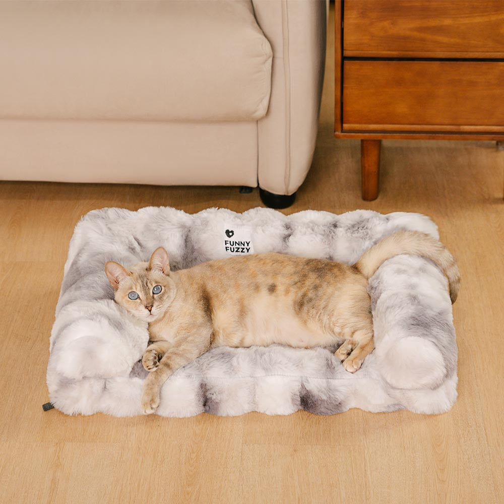 Fluffy Plush Thickened Cozy Calming Cat Sofa Bed