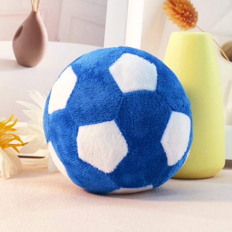 Jouet à mâcher interactif en peluche de football, jouet grinçant pour chien