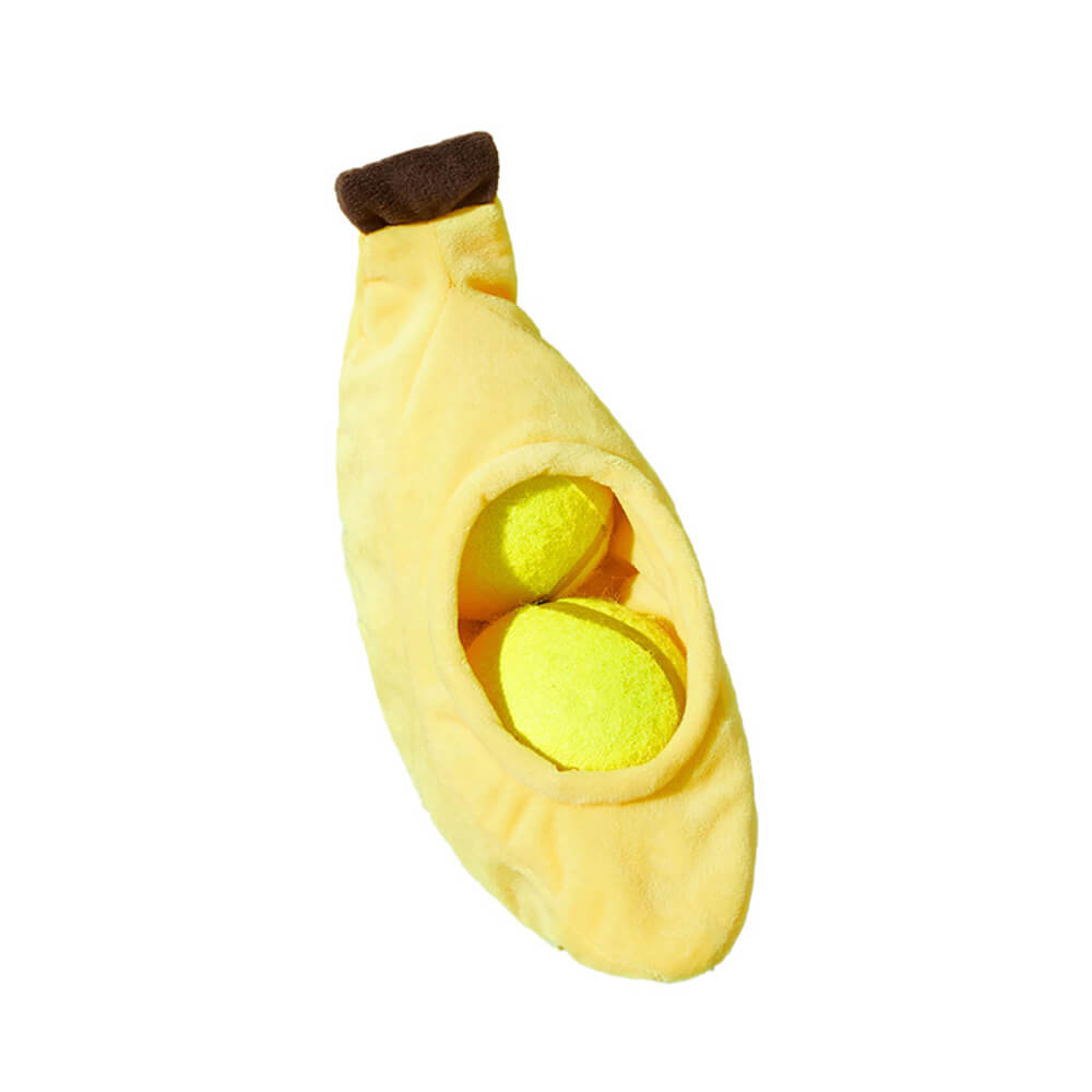 Tennis Ball Interactive Food Hiding Toy Dog Teething Toy