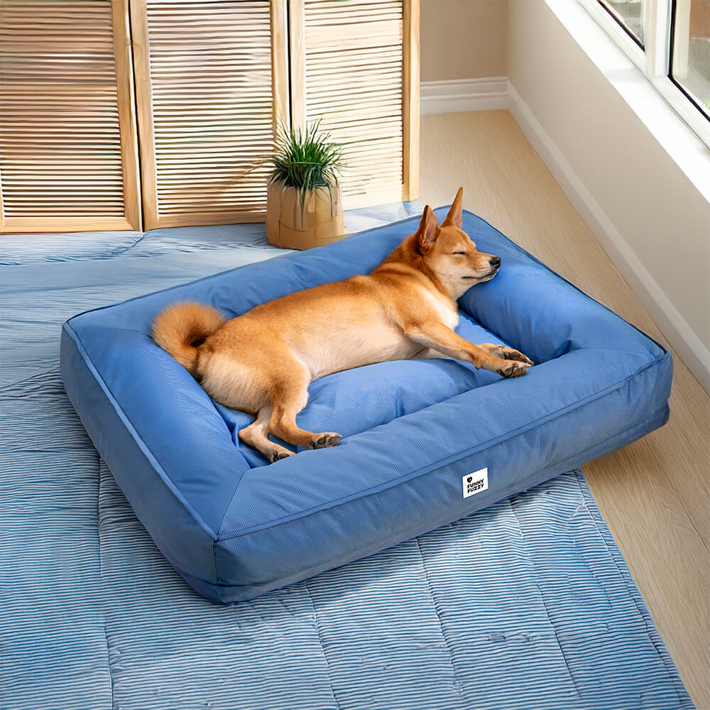 Cama grande impermeável para cães com suporte surround totalmente ortopédico