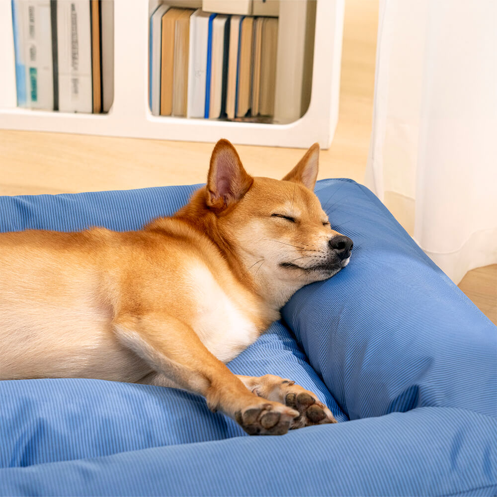 Cama para perros grande impermeable con soporte envolvente totalmente ortopédico