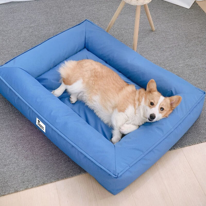 Cama para perros grande impermeable con soporte envolvente totalmente ortopédico