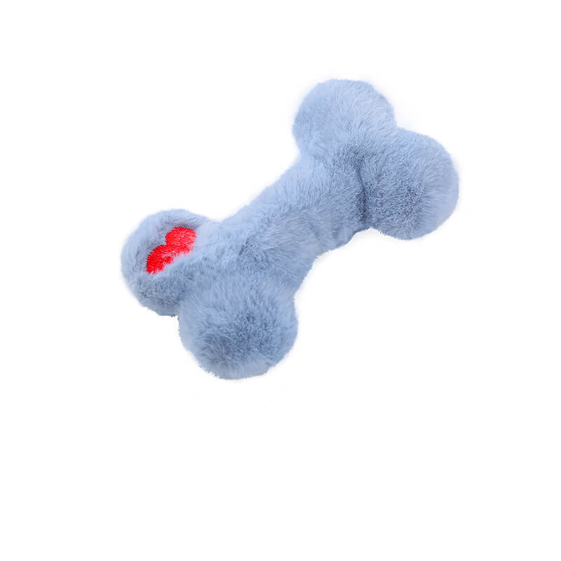 Jouet en peluche grinçant en forme d'os drôle, jouet à mâcher pour chien