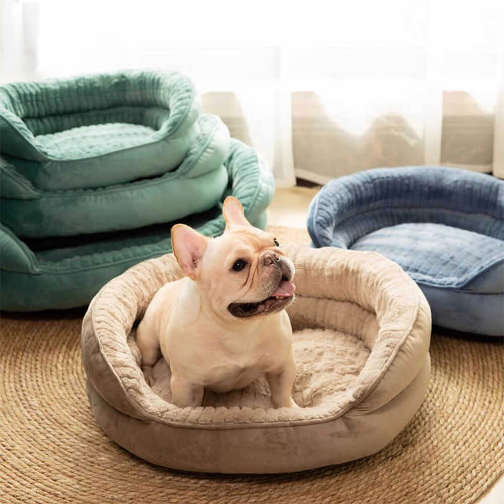 Comfort Round Nest Orthopädische Unterstützung Warmes Hunde- und Katzenbett