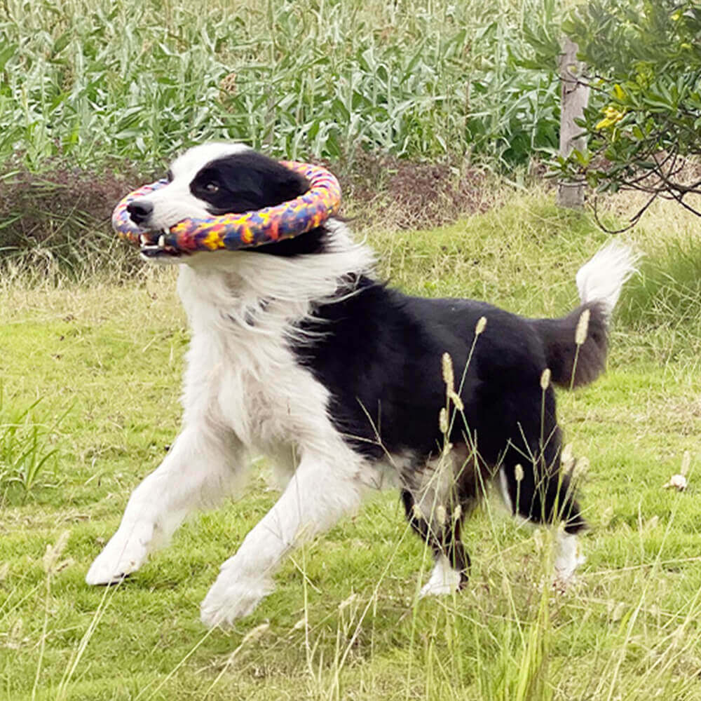 Durable Camo Dog Toy Chew-Resistant Rope Floating Water Toy Series