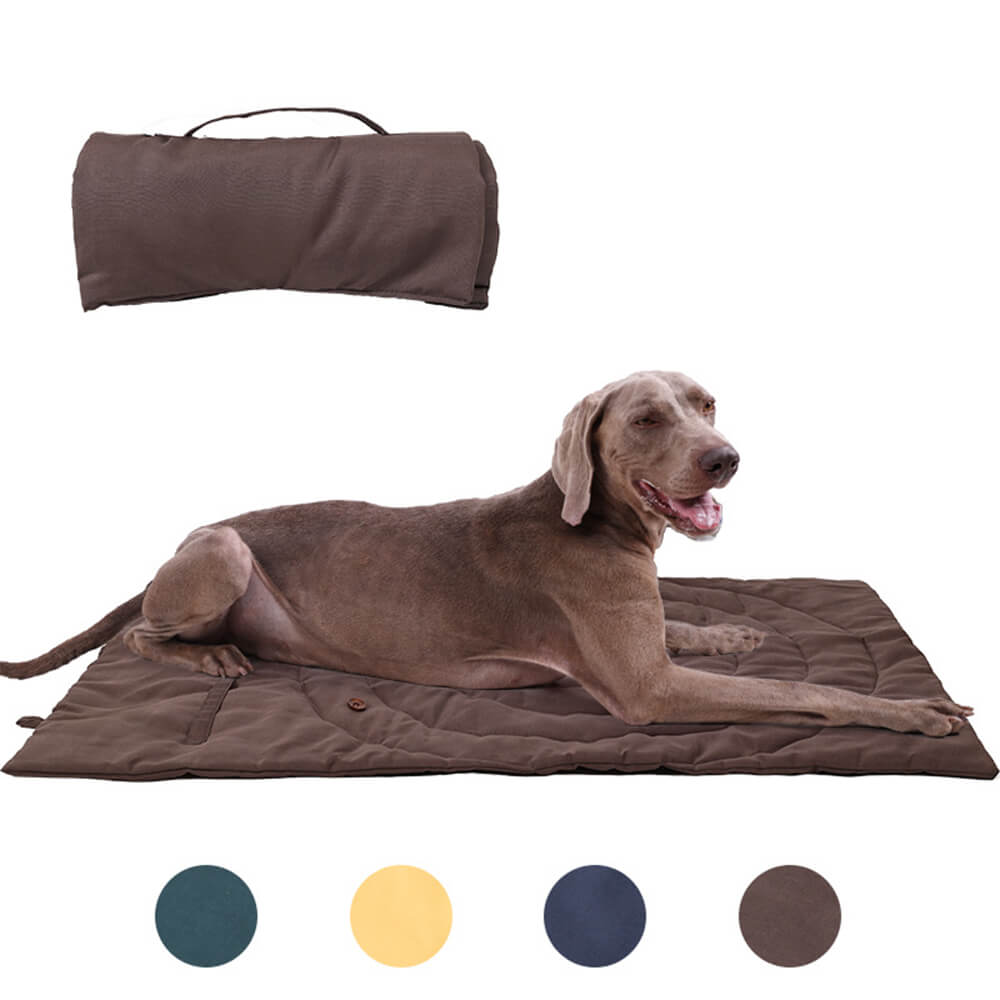 Tapis de siège de voiture portable et pliable pour chien, tapis de camping pour chien