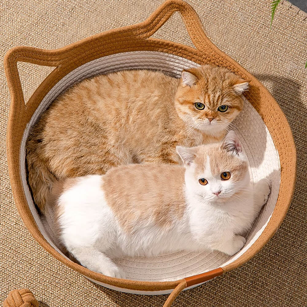 Handmade Cozy Multi-Use Durable Woven Cat Nest Bed