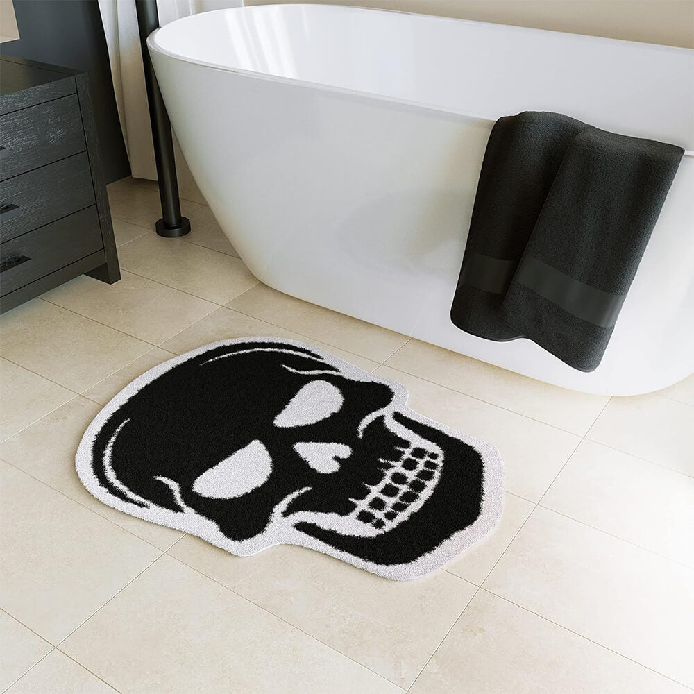 Tapis d'Halloween luxueux en faux cachemire - Tapis doux et effrayant en forme de toile d'araignée