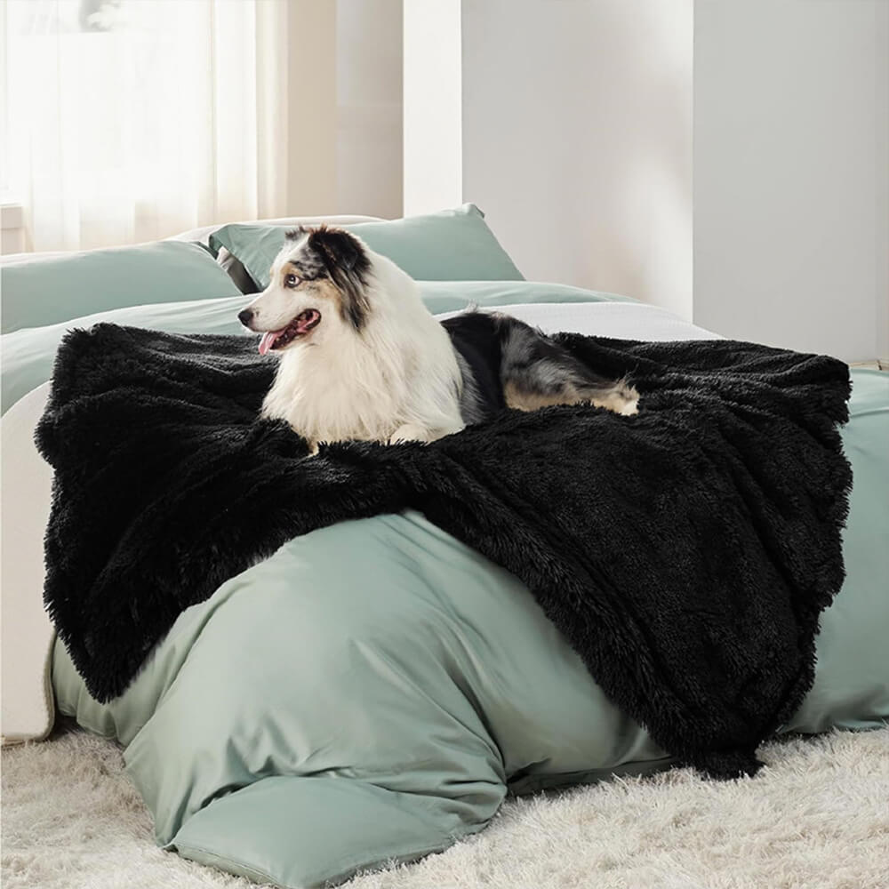 Couverture luxueuse et imperméable pour chien, en peluche, chaude, polyvalente, pour la maison