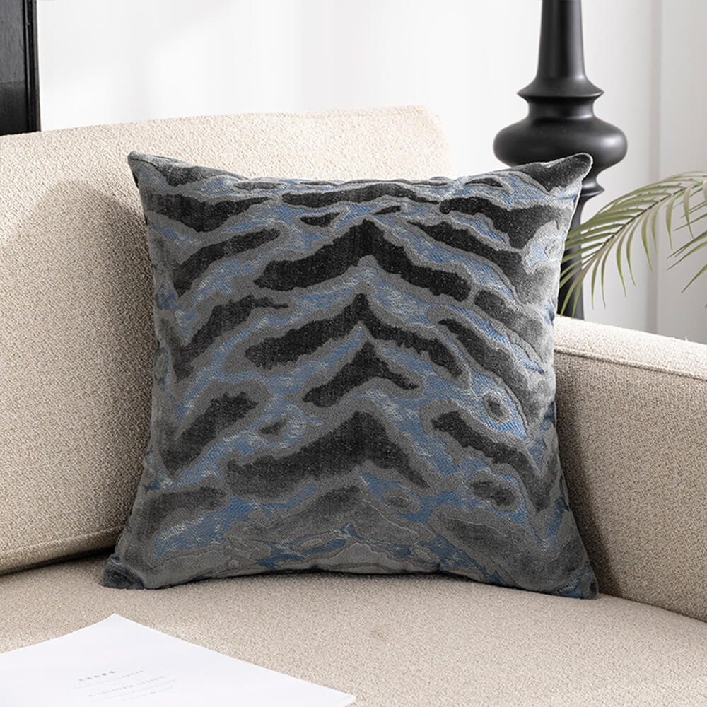 Luxury Jacquard Cut Velvet Home Sofa Pillow