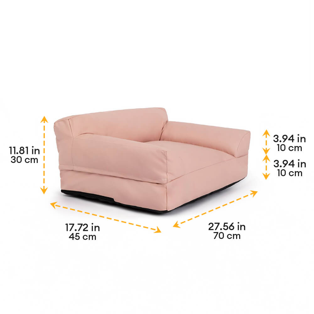 Luxury Waterproof Washable Supportive Bolster Dog & Cat Sofa Bed