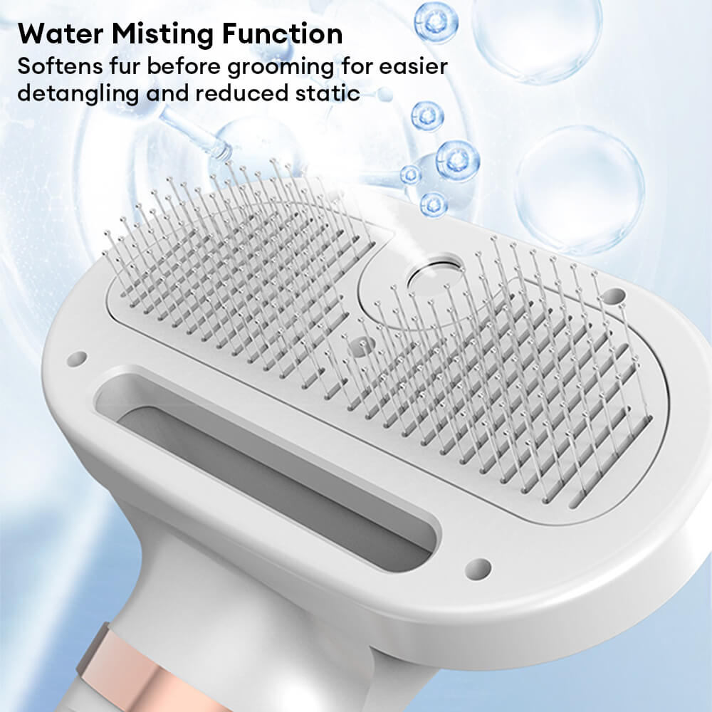 Multifunctional Combing Brush Pet Hair Dryer with Steam