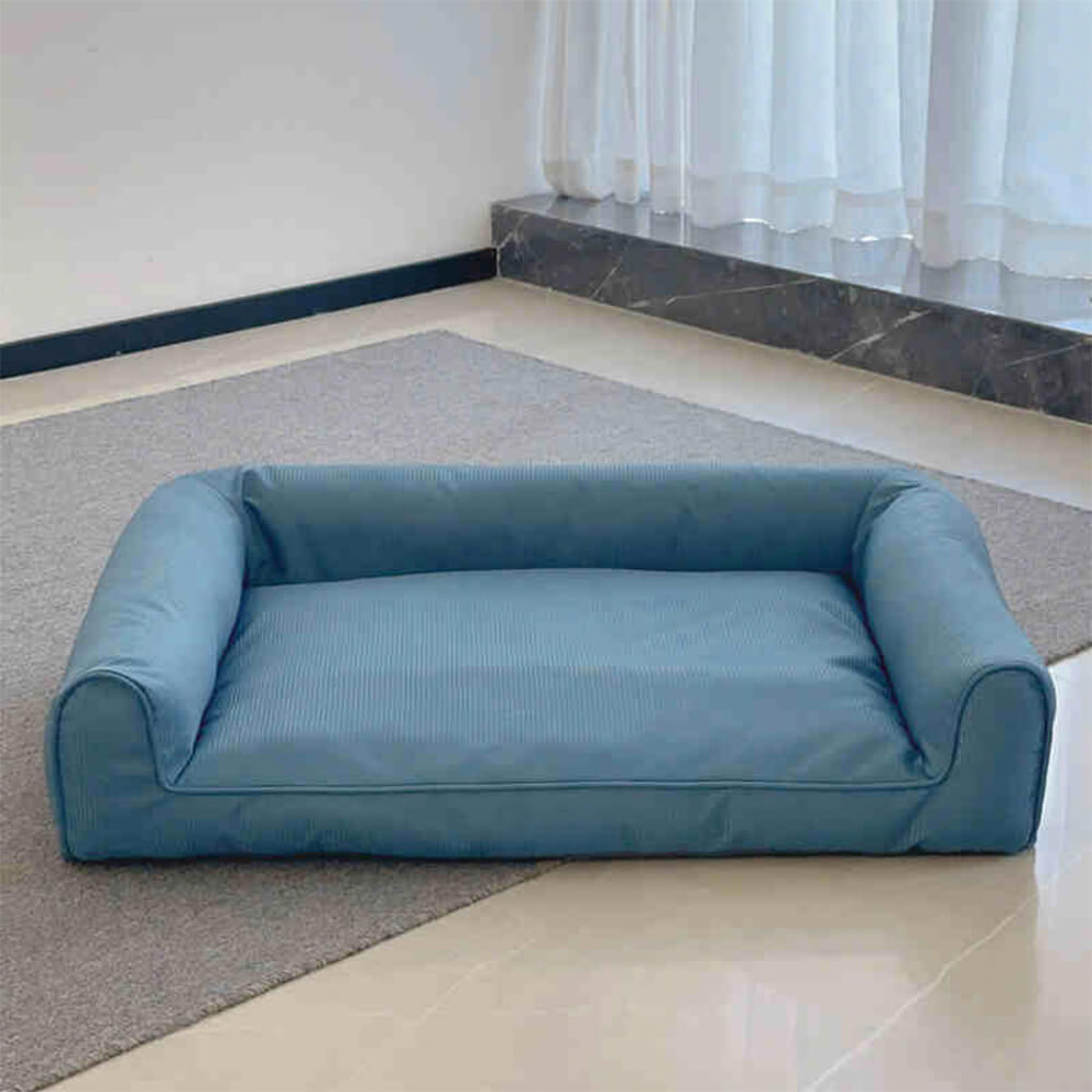 Waterproof Oxford Removable Washable Bolster Dog Sofa Bed