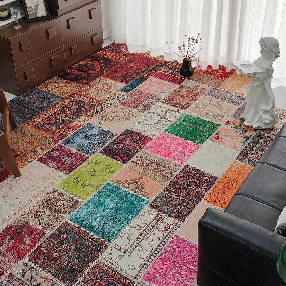 Alfombra decorativa antibacteriana antimanchas de estilo persa exótico